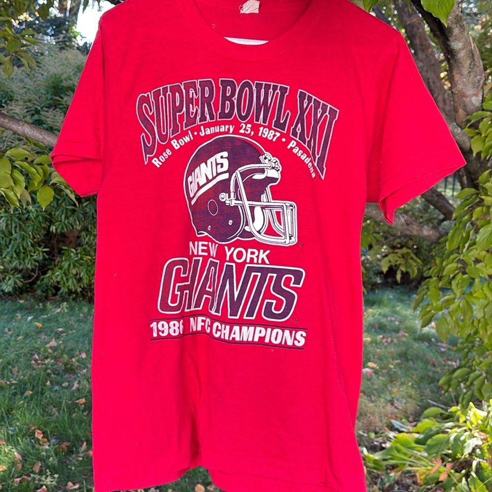 Vintage New York Giants Super Bowl XXI 1987 tee t-shirt